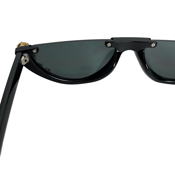 SUNGLASSES SUN GLASSES Shades Rhinestones Cat Eye Plastic Frames Bling Black - Picture 10 of 15